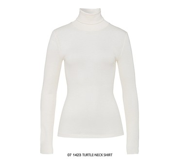 【HANRO】Woolen Silk 長袖高領羊毛家居上衣 XS-M (米黃)