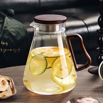 涼水壺玻璃耐高溫家用大容量冷水壺果汁客廳涼白開水杯套裝