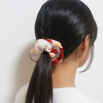 升級再造有松絞染髮圈 日本手染布製作的獨一無二髮飾