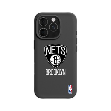 iPhone 16 Pro SolidX 黑 - NBA - Logo-布魯克林籃網 Brooklyn Nets - Light