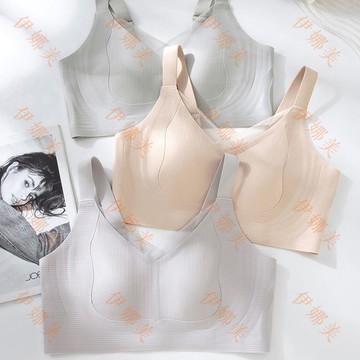 【臺灣出貨👙】1059#原版兔耳朵杯背扣反重力提拉內衣無痕大碼肥胖大胸顯小文胸【伊娜美】