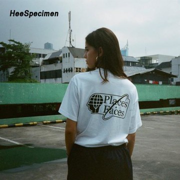 24ss places+faces 短袖T恤 ins超火的pf純棉oversize圓領半袖tee