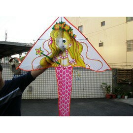 美人魚風箏(進口大布面碳纖維架105cm X 125cm)/一支入(定100)【APP滿額下單4%點數(單一帳號最高1000點)】7/31止