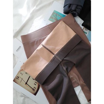 遲到姐姐黑透膚光腿神器黑絲灰透膚連褲襪秋冬加絨假透肉打底褲