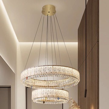 圓舞水晶吊燈-雙層  A123-DH-C40579