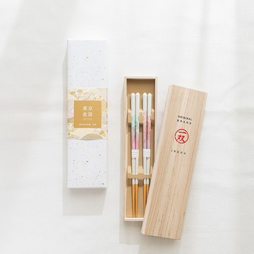 【東京食器】幻彩漸層 漆器對筷禮盒 /附木盒｜情人節禮物｜結婚禮物｜入厝禮物 ｜生日禮物