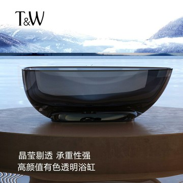 【亞克力浴缸】鵝蛋形浴缸獨立式彩色透明樹脂網紅酒店民宿水晶玻璃浴池源頭工廠 可開發票 全館五折 工廠現貨直銷 新品特價 z2118