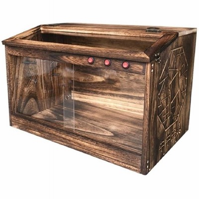 お手製台付き 大型ガラス飼育ケージ