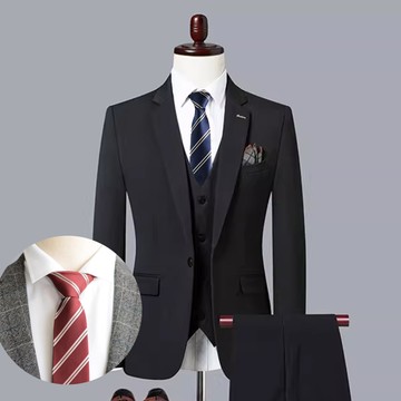 Laifuu.得烈斜紋6CM窄版領帶拉鏈領帶兒童