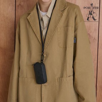 PORTER INTERNATIONAL - 優雅光韻AURA零錢包- 黑