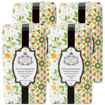 ESSENCIAS DE PORTUGAL 橙花香頌淡雅精油皂 200G  4個