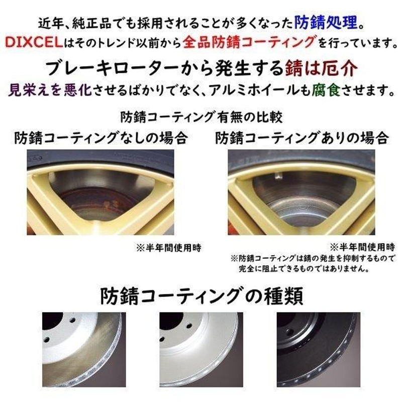 DIXCEL アウディ RS4(8W) 2.9 QUATTRO フロント用 ブレーキローター PD