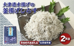 大津港水揚げの釜揚げしらす ２kg（茨城県共通返礼品・北茨城市産）