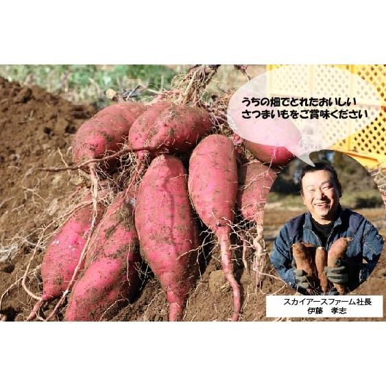 さつまいも 千葉県産 シルクスイート 約3kg サイズ混在土付き