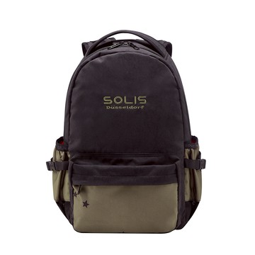 SOLIS點星系列ONES小尺寸前袋款後背包-焦茶棕-可放13吋筆電