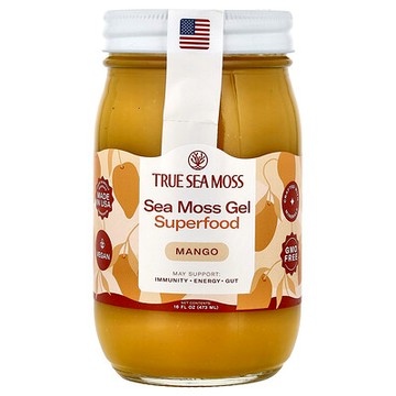 True Sea Moss, 來自海洋的天然 Superfood，芒果味，16 液量盎司（473 毫升）