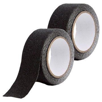 自黏磨砂顆粒防滑膠帶 黑色 2捲 - 浴室樓梯