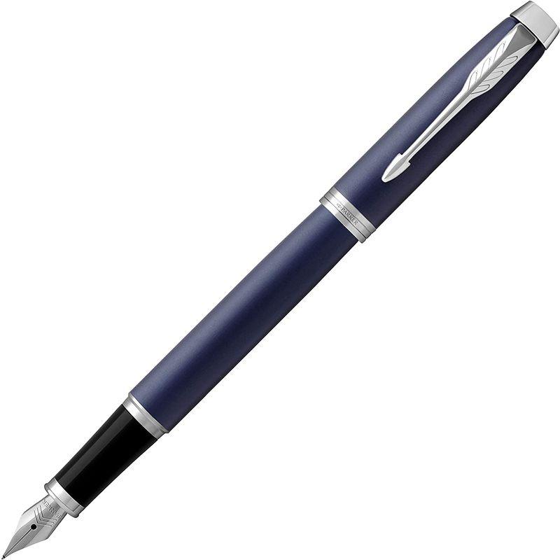 PARKER パーカー 高級万年筆 F 細字 IM コアライン ロイヤルブルーCT 1975597 両用式 正規輸入品