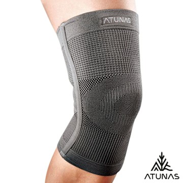 【ATUNAS 歐都納】超彈性護膝A8SAGZ05炭灰/透氣網狀/運動休閒防護護具