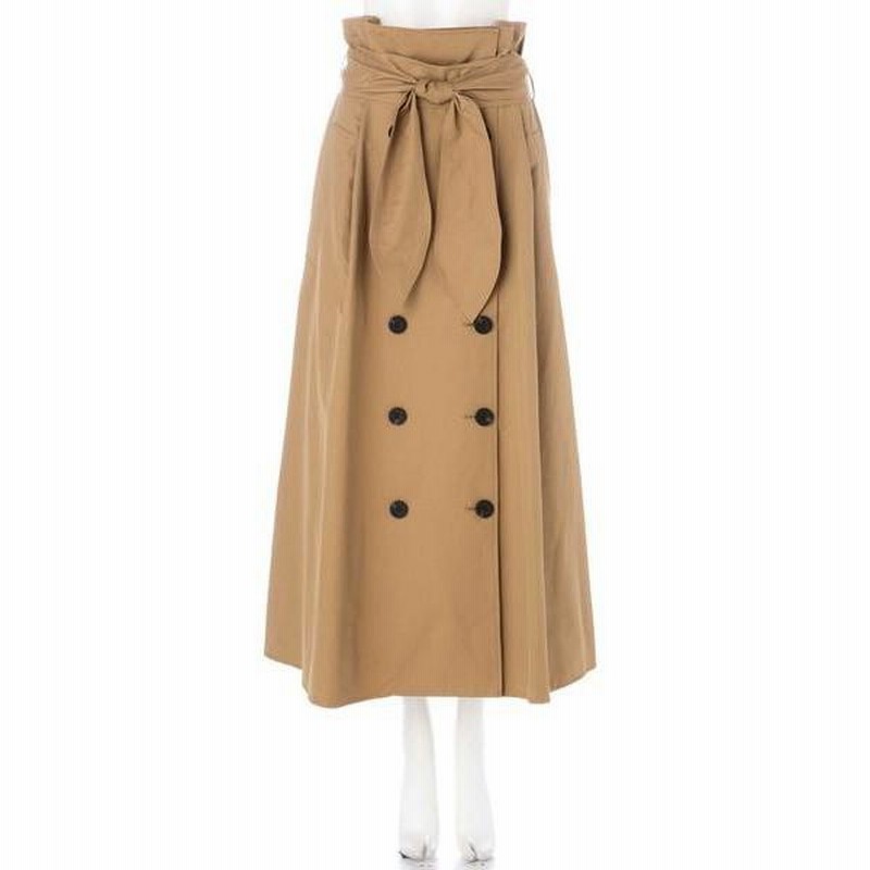 ADORE / アドーア クリアコットンリボンベルト付きフレアースカート  