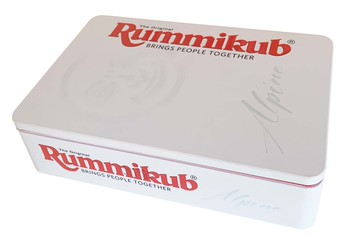 免費送沙漏拉密數字牌鐵盒旅行版 正版桌遊 rummikub alpine 有牌架 以色列麻將