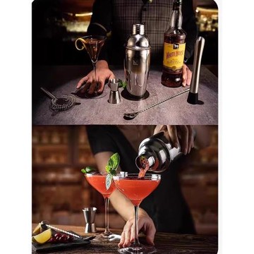 東真|調酒器套裝玻璃奶茶店雪克杯手搖壺304不銹鋼雞尾酒調酒工具