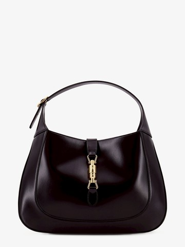 Leather shoulder bag with metal detail - GUCCI - gender_Woman