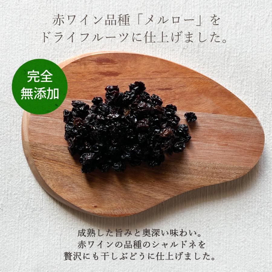 ドライフルーツ 砂糖不使用 無添加 国産 メルロー 100g 長野県 ギフト ワイン 品種 ヨーグルト 紅茶 トッピング