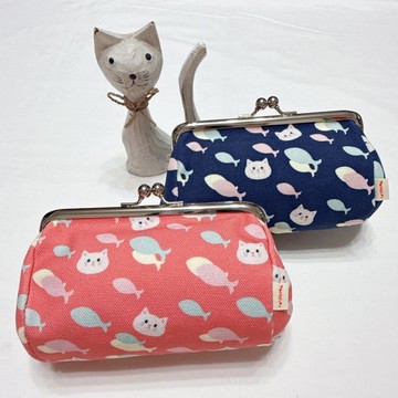 京都綾小路口金包-化妝包-貓咪(二色)