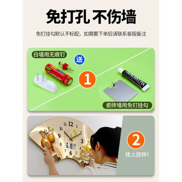 鐘表掛鐘客廳2025新款高級感時鐘掛畫風水鐘餐廳時間表鐘裝飾掛表