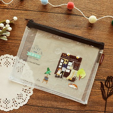 好事生活 / B6彩印透明網格袋 (2圖)