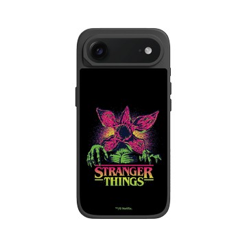 iPhone Air SolidX 黑 - Stranger Things - 霓虹魔神