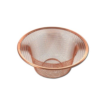YOSHIKAWA 日本吉川金屬Sueeze100%純銅製殘渣濾水網(大款SJ1640)1入/袋(適用排水孔徑約7.5~10cm)
