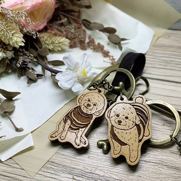寵物造型鑰匙圈 毛小孩鑰匙圈 訂製款