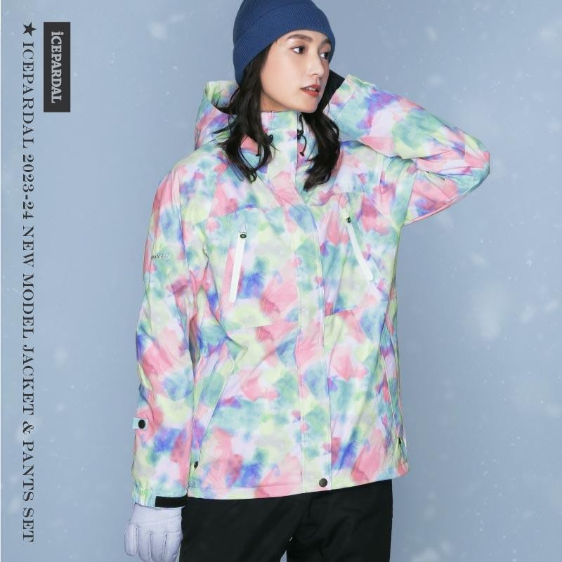 icepardal スノーウェア上下セット スノーボードウェア スキーウェア