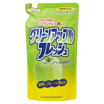 Rocket Soap 火箭石鹼 洗碗精補充包 青蘋果香  500g  1個