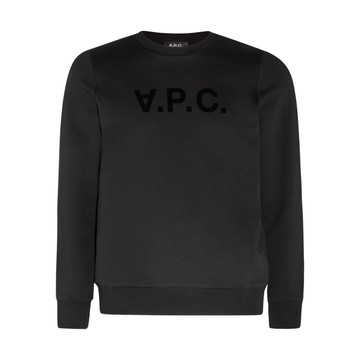 A.p.c. - Black Cotton Sweatshirt