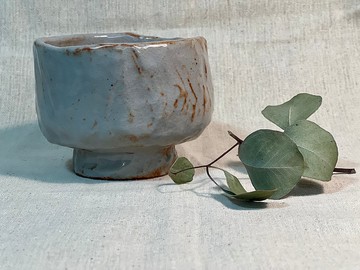 志野燒手捏茶碗