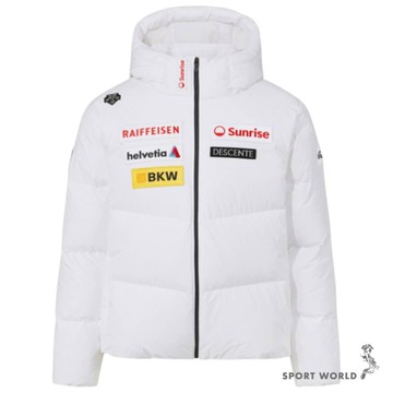 Descente 迪桑特 連帽羽絨外套 男裝 防風 防水 白【運動世界】SQ423SDJO3-WHT0