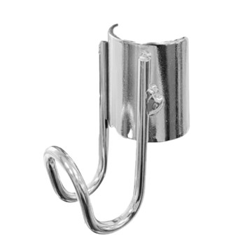 KI WISH 居家生活 半套筒U型掛勾 適用管徑2.54cm 鐵線材質 台灣製造  銀色  1個