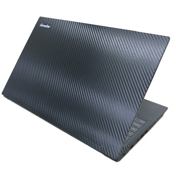 【Ezstick】Genuine 捷元 15X 筆電機身貼｜黑色卡夢紋｜上蓋+鍵盤週圍貼