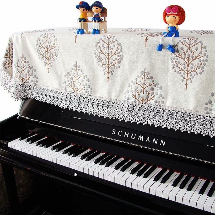 セール開催中最短即日発送 戸塚刺繍 ピアノカバー 透かし 縁取りあり