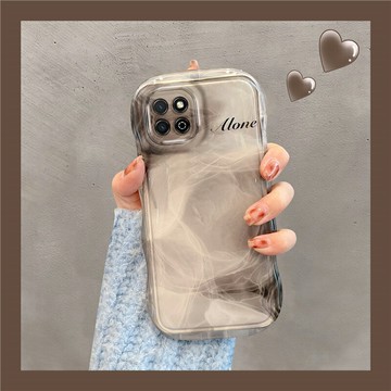 免運·適用華為榮耀暢玩20手機殼新款honor暢玩30plus網紅創意波浪邊暈染黑色KOZ-AL00防摔保