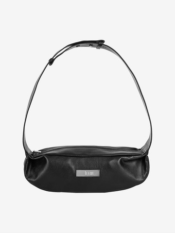 SADDLE LEATHER CROSS BAG [BLACK]