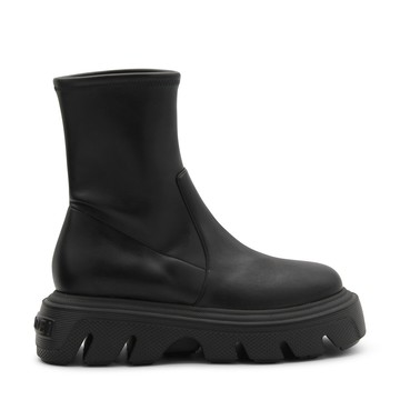 Casadei - Black Leather Combat Boots