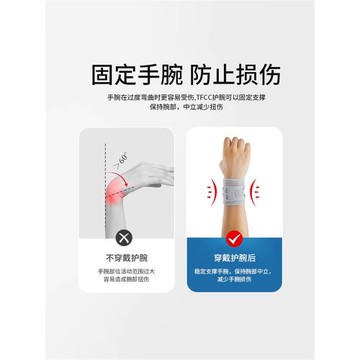 日本tfcc損傷護腕固定支具手腕腱鞘炎扭傷運動健身男女羽毛球護套