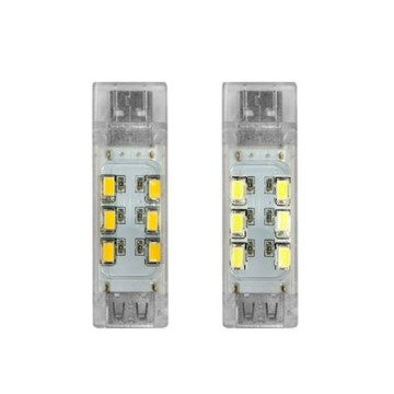 HANLIN 可串接USB雙面透明LED燈-白光