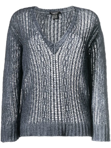 Avant Toi V-Neck Brushed Cashmere With Little Cables