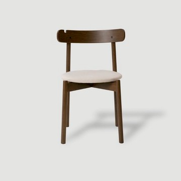 PODIUM PLUS櫸木餐椅 深木 白色