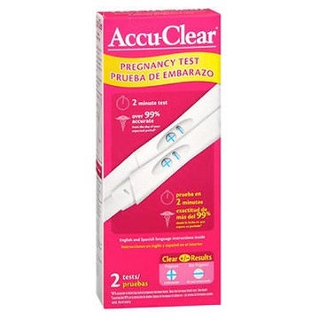 Accu Clear Early Pregnancy Test 2 each by AccuClear